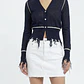 Cardigan Distressed Double Layer Knit MARGIELA INSPIRED (XS) STATEMENT - Miniatura 1