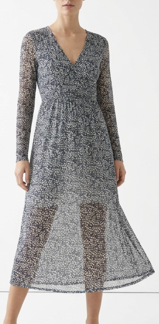 Vestido Midi Escote cruzado Mesh AND OTHER STORIES STOCKHOLM ATELIER (XS) SHOWROOM 1