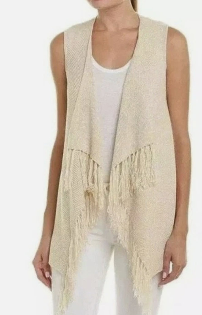 Tapado/Cardigan Sin Mangas Flecos Hilos Dorados LILLY PULITZER (XL) NUEVO CON ETIQUETAS  4