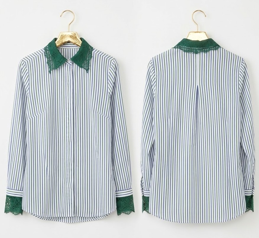 Camisa Exclusiva con Detalle de Perlas RICH & ROYAL MADE IN PORTUGAL (S-M) SHOWROOM 3