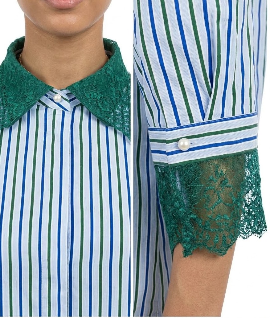 Camisa Exclusiva con Detalle de Perlas RICH & ROYAL MADE IN PORTUGAL (S-M) SHOWROOM 2