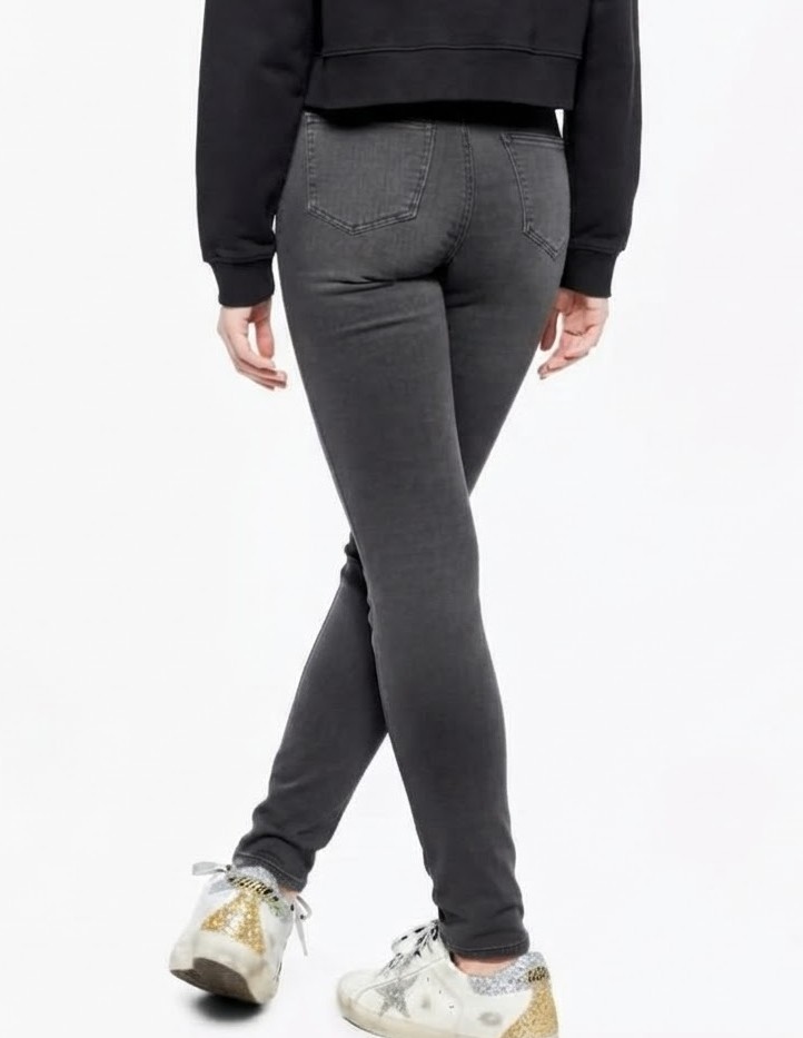 Jeans Modelo Leigh Skinny Azul Medio Tiro Medio Elásticos TOPSHOP (S-38)  2