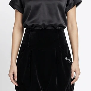 Falda Globo Tiro Alto Terciopelo 20% Seda Y2K MISS SIXTY (S) STATEMENT