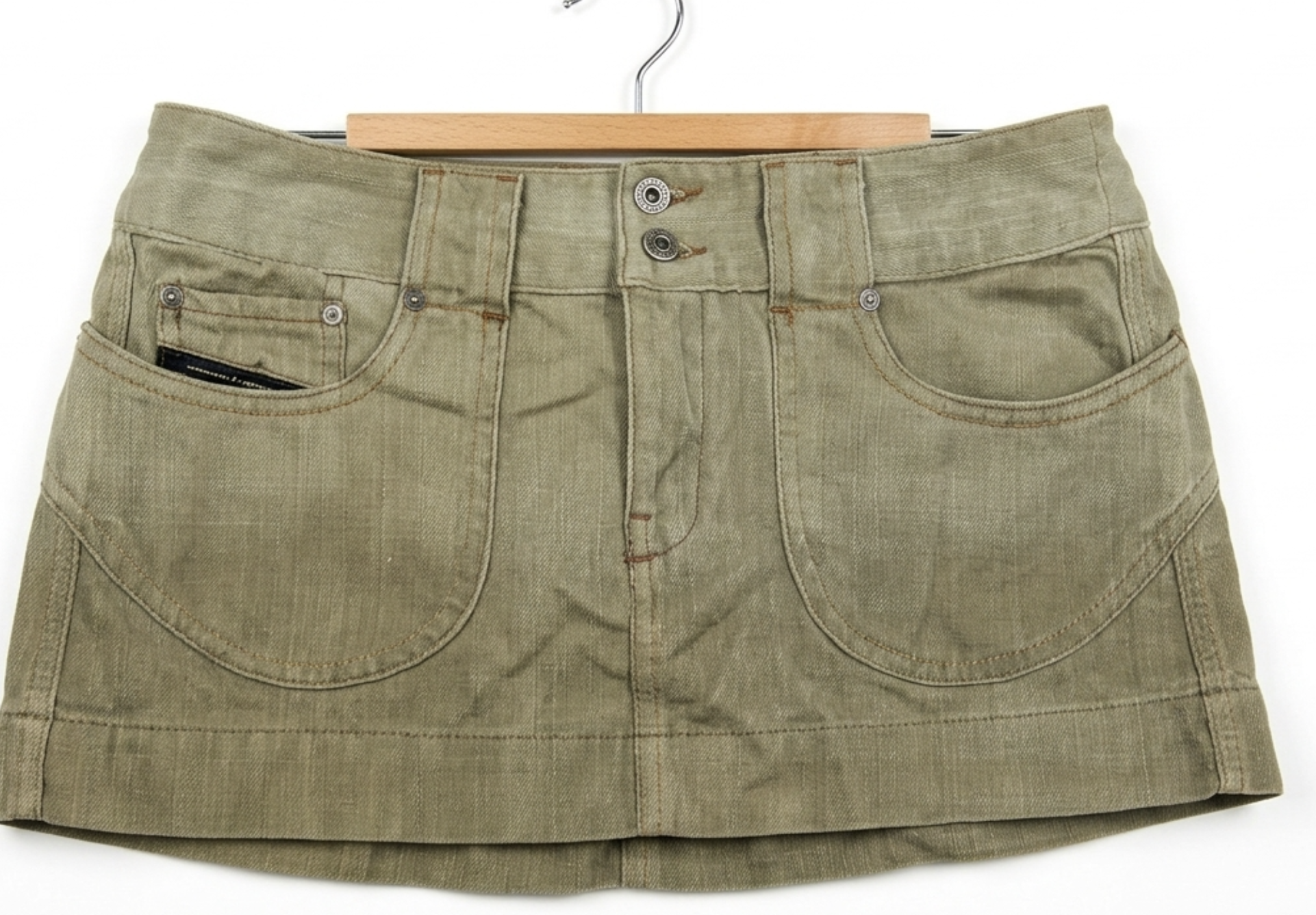 Minifalda Denim Low Rise Utilitary True Y2K DIESEL (S-M) TRUE VINTAGE 3