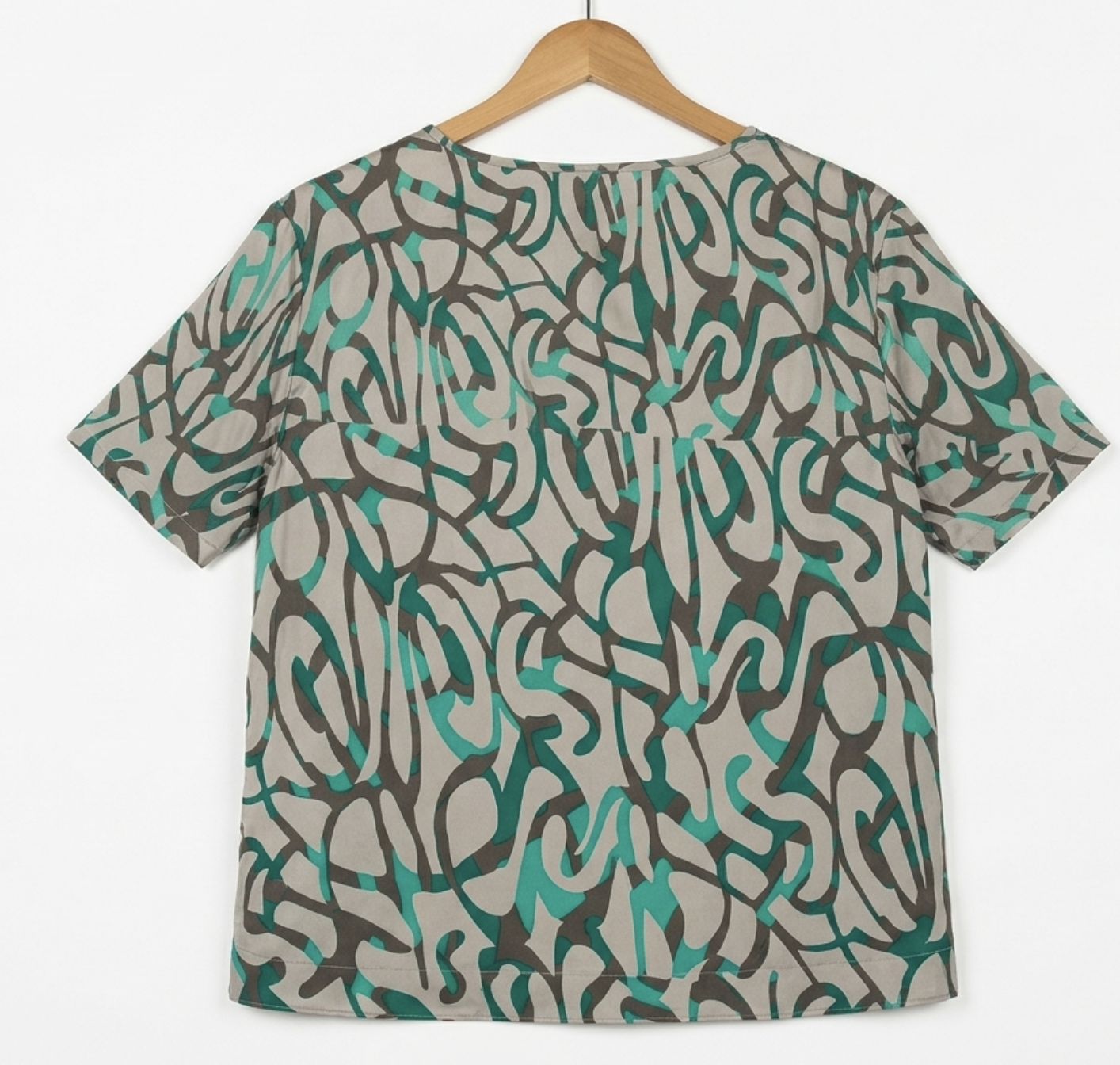 Blusa Manga Corta 100% Seda Corte Boxy FADENMEISTER BERLIN (XL) SHOWROOM 2