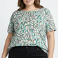 Blusa Manga Corta 100% Seda Corte Boxy FADENMEISTER BERLIN (XL) SHOWROOM - Miniatura 1