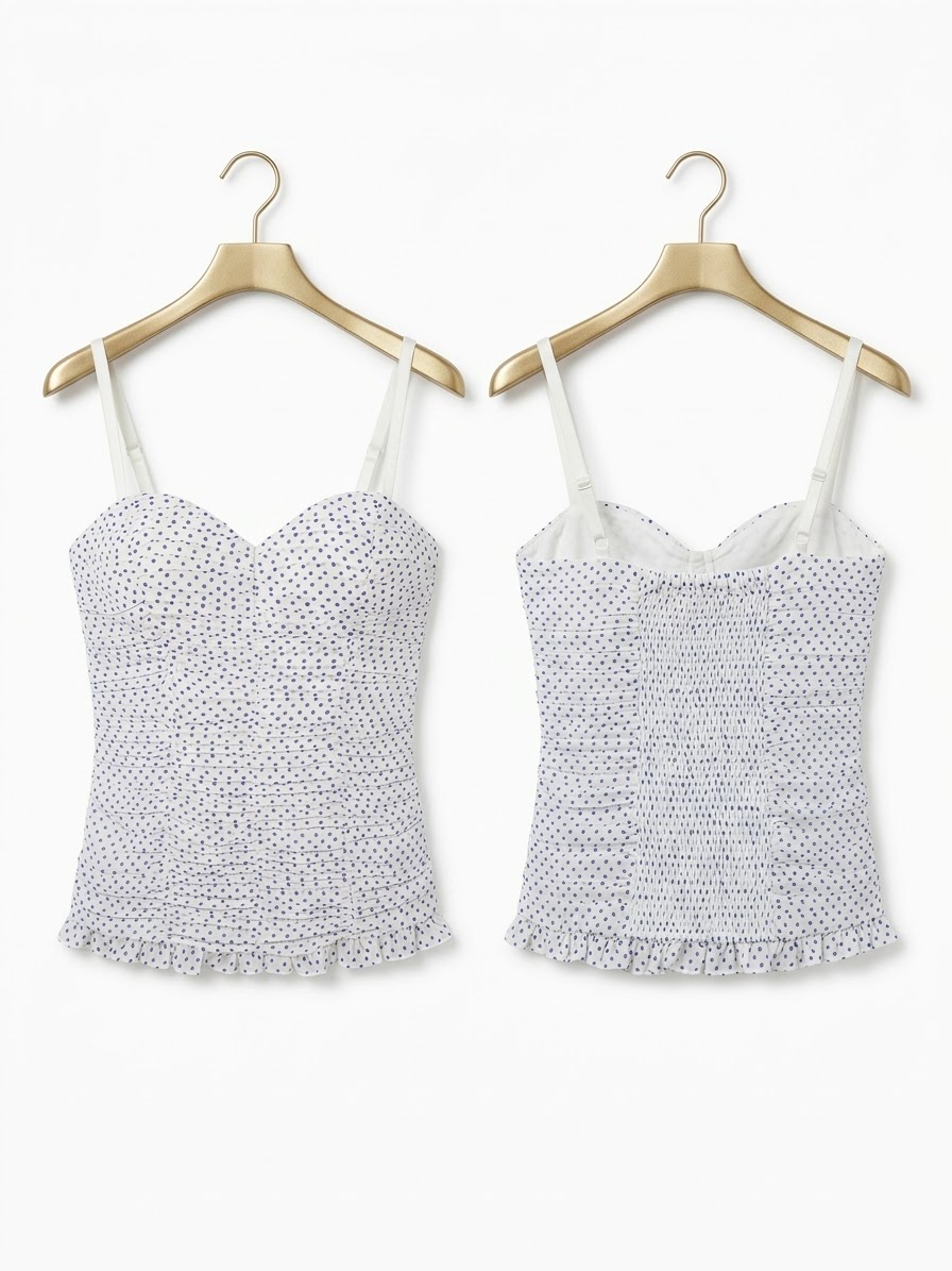 Bustier con Estampado, Drapeado y Espalda Elasticada GUESS (S-M) SHOWROOM 2