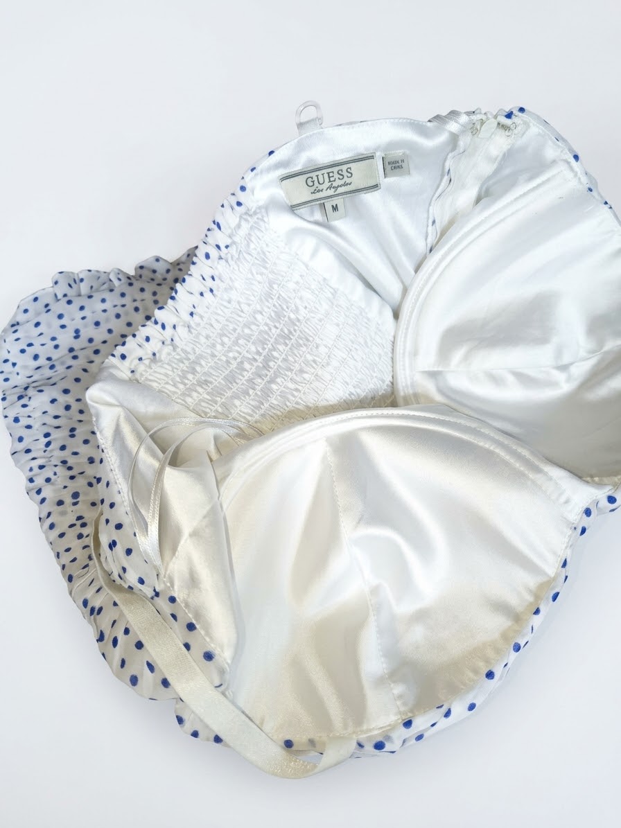 Bustier con Estampado, Drapeado y Espalda Elasticada GUESS (S-M) SHOWROOM 3