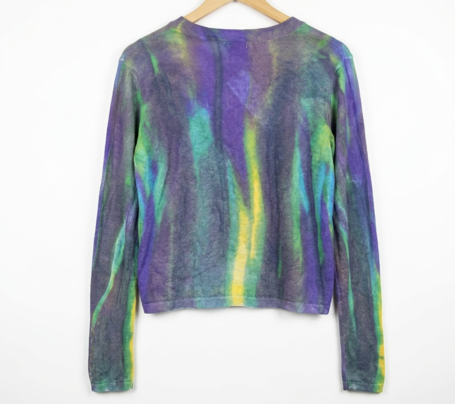 Cardigan Cropped Drawstring Tie Dye Hippie Chic SANDY & SID (M-L) NUEVO CON ETIQUETAS 6