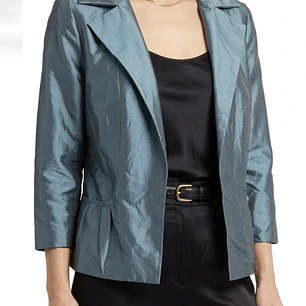 Blazer Estructurado de Gala 100% Seda Thai MARISA BARATELLI (L) NUEVO CON ETIQUETAS