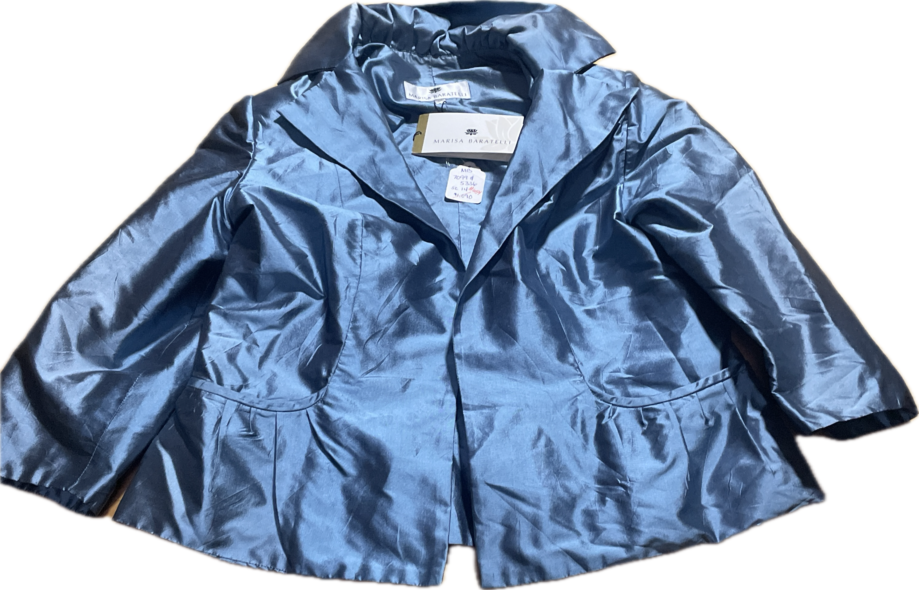 Blazer Estructurado de Gala 100% Seda Thai MARISA BARATELLI (L) NUEVO CON ETIQUETAS 8
