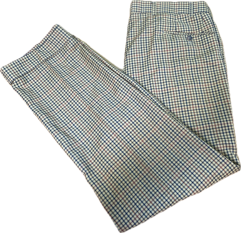 Pantalón 100% Lana Vírgen Diseño Pinzas Club Check HILTL GERMANY (L)  6