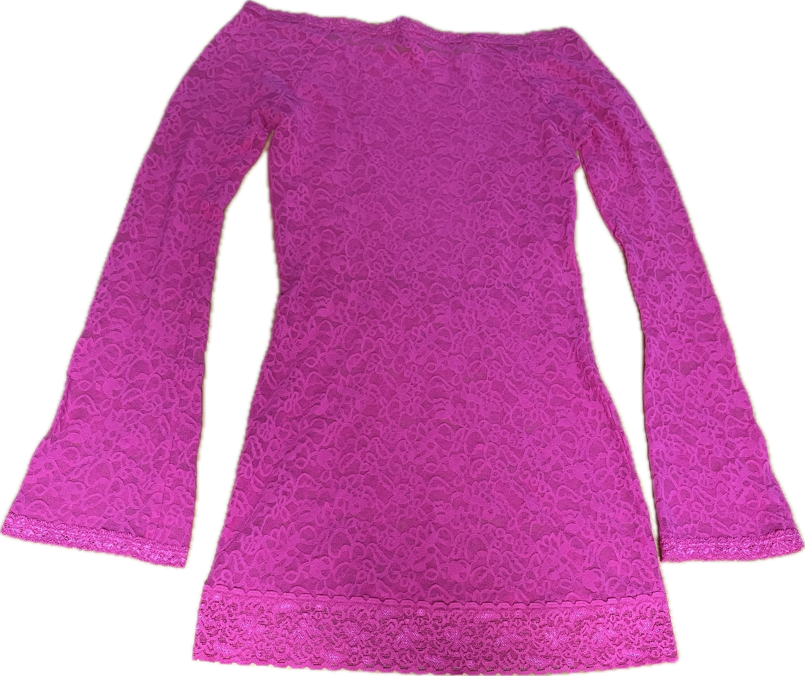 Top Off Shoulder Encaje Manga Acampanada Coquette VICTORIA'S SECRET (S) NUEVO  4