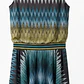 Vestido Playero Chevron MISS ROSA MADE IN ITALY (S) NUEVO CON ETIQUETAS - Miniatura 3