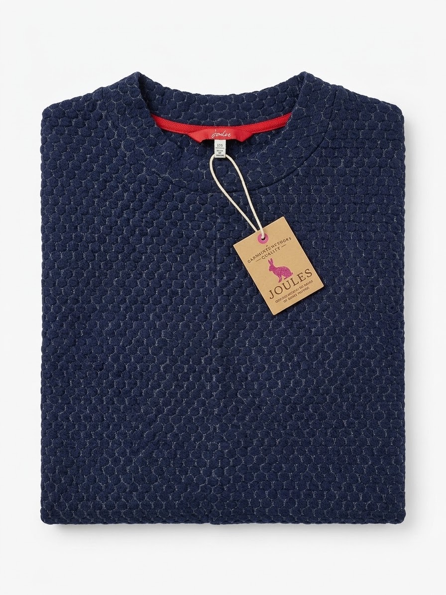Vestido Estructurado Jacquard con Cuello Alto JOULES (M) NUEVO CON ETIQUETAS 3