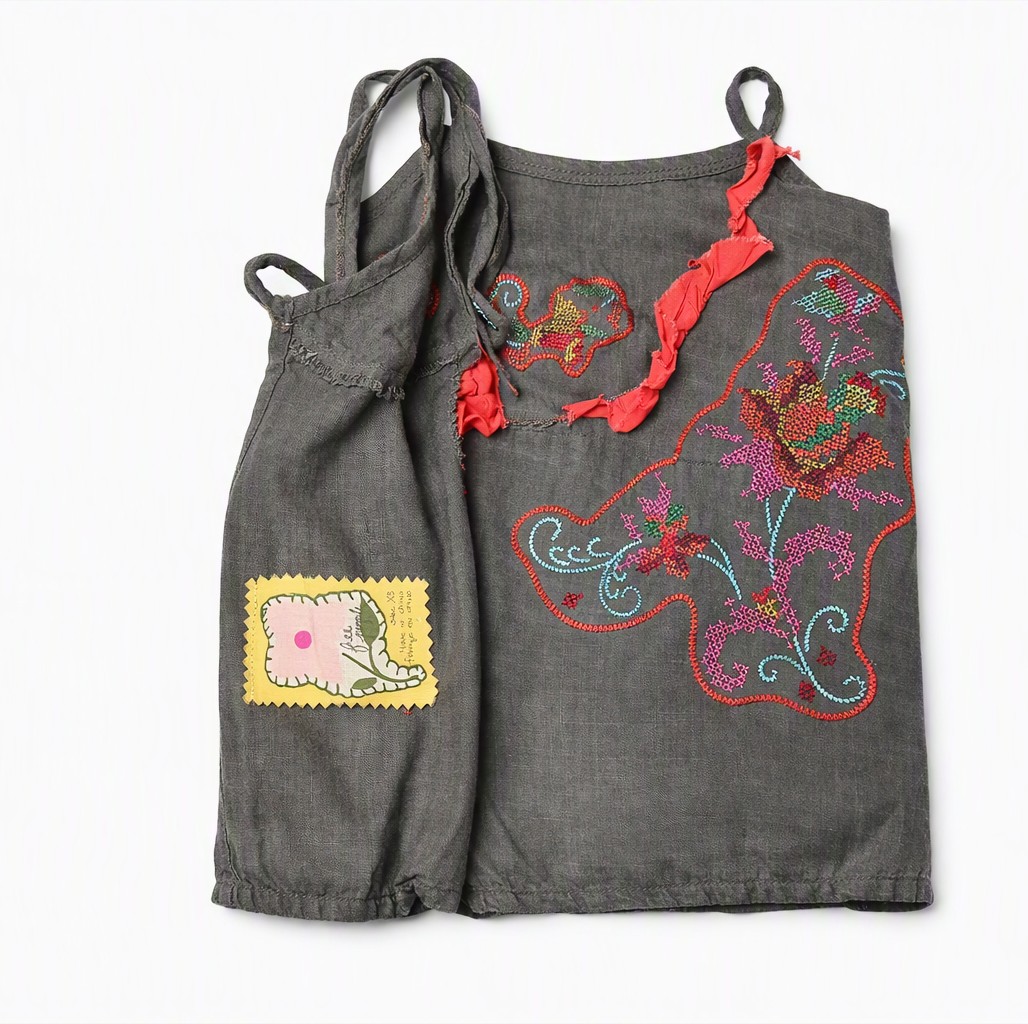 Top 100% Algodon con Bordado y Encaje FREE PEOPLE (XS) SHOWROOM 2