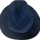 Sombrero Fedora Vintage 1950´s President Fieltro Pelo Conejo BRÜDER DOBESCH (UNISEX) - thumbnail 7