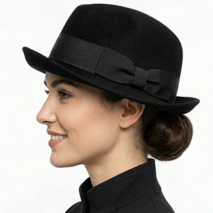 Sombrero Fedora Vintage 1950´s President Fieltro Pelo Conejo BRÜDER DOBESCH (UNISEX)