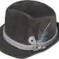 Sombrero Tradicional Alpino Cordón Pluma Vintage 70's OTTO GLÖCKNER (S/M) UNISEX - Miniatura 3