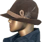 Sombrero Tradicional Alpino Cordón Pluma Vintage 70's OTTO GLÖCKNER (S/M) UNISEX - Miniatura 7