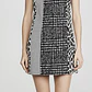 Vestido Clyde Shift Dress Tweed Patchwork 60% Lana ALICE + OLIVIA (M) - thumbnail 1