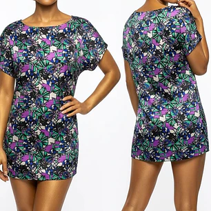 Vestido Corto / Túnica Estampado Geométrico TOPSHOP (S-M) SHOWROOM