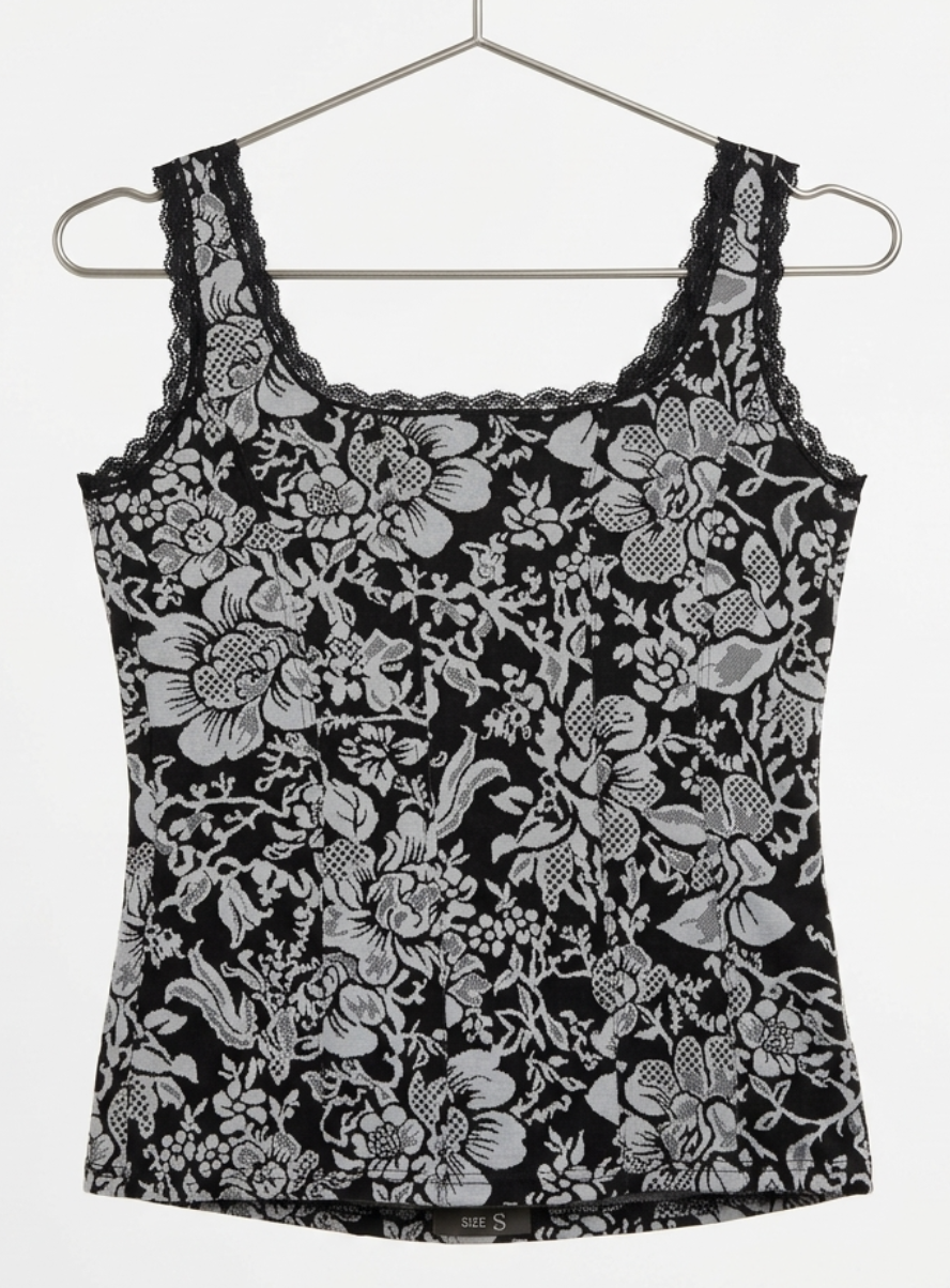 Top Tejido Suave Tipo Corsé Encaje WHITE HOUSE BLACK MARKET (XS-S) SHOWROOM 3