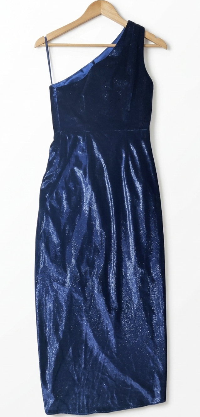 Vestido Midi Terciopelo Metalizado Abinaa TED BAKER LONDON (XS-S)  4