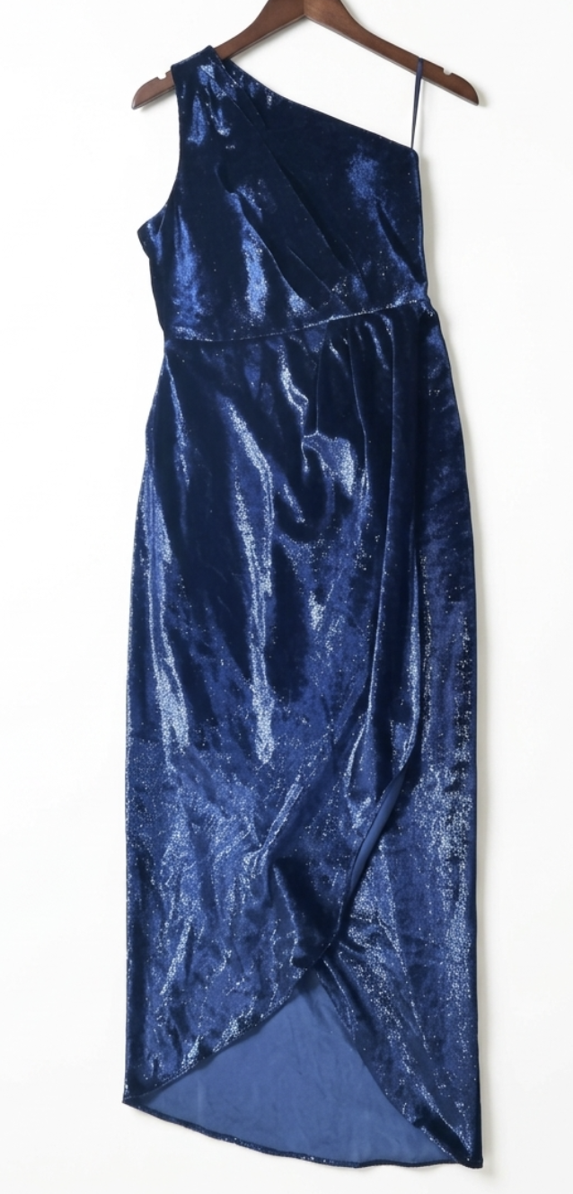 Vestido Midi Terciopelo Metalizado Abinaa TED BAKER LONDON (XS-S)  5
