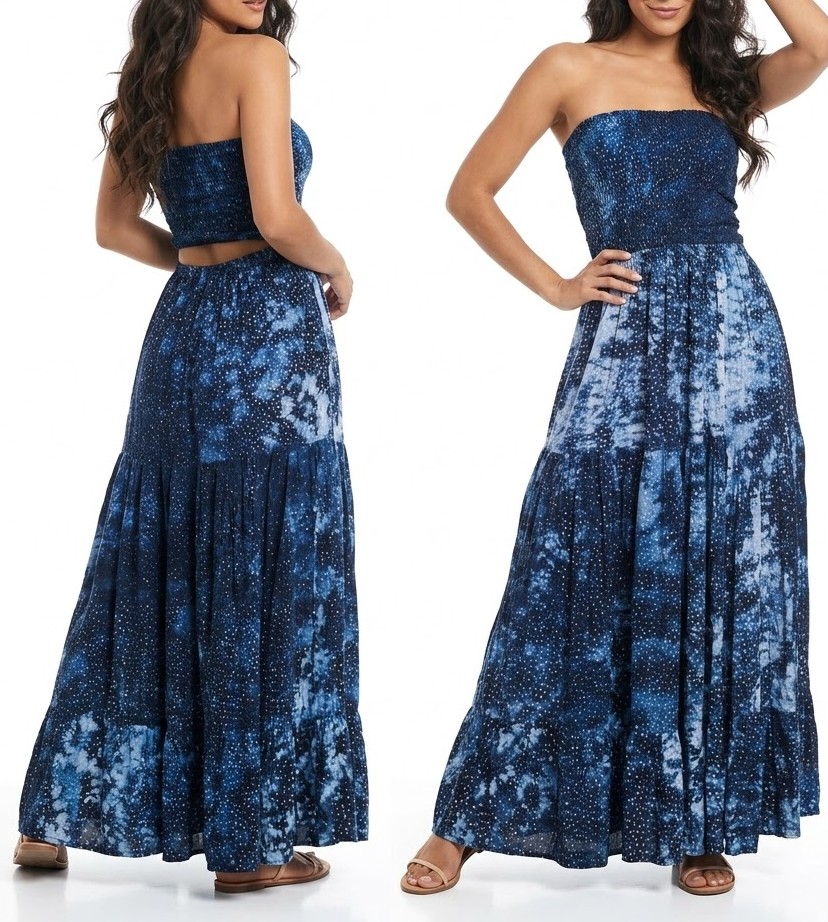 Vestido Largo Maxi Strapless FIGWOOD (S) NUEVO CON ETIQUETAS 1