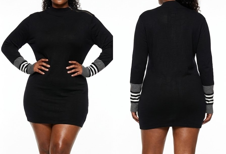 Sweater con Cierre en Hombro y Puños Deportivos KARL LAGERFELD PARIS (XL) NUEVO 1