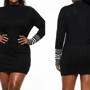 Sweater con Cierre en Hombro y Puños Deportivos KARL LAGERFELD PARIS (XL-XXL) NUEVO CON ETIQUETAS