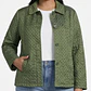 Chaqueta Acolchada Bordado Eyelet Verde Metalizado CHICO'S (L) SHOWROOM - Miniatura 4