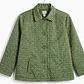Chaqueta Acolchada Bordado Eyelet Verde Metalizado CHICO'S (L) SHOWROOM - Miniatura 2