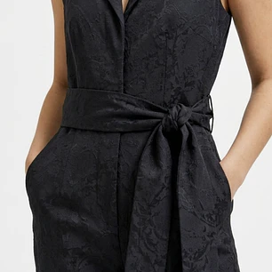 Enterito Tuxedo Cropped Jacquard Brocado Lazo SELECTED FEMME (XS) NUEVO CON ETIQUETAS