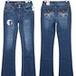 Jeans Bootcut Diseño Marca Curvas WALLFLOWER (S) NUEVO CON ETIQUETAS - thumbnail 3