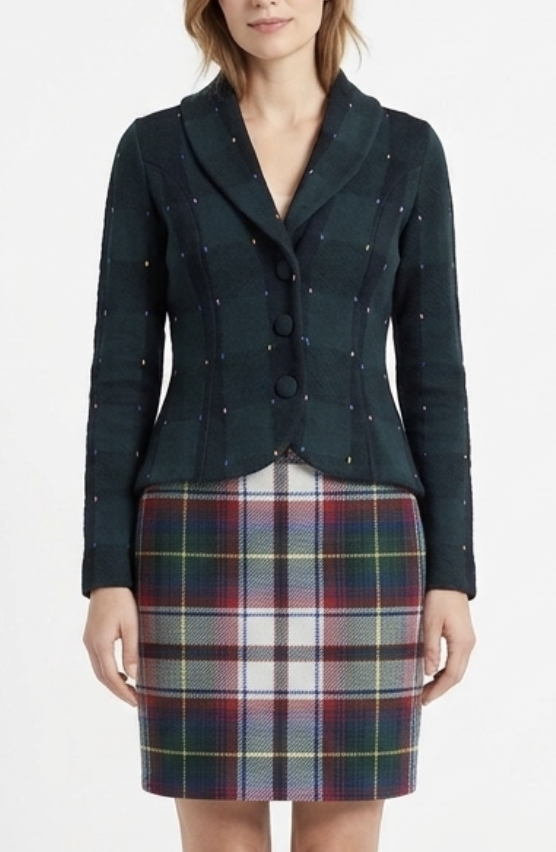 Cardigan Punto Texturizado Peplum Shawl Collar HWR FOR ANTHROPOLOGY (XS) SHOWROOM 1