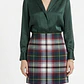 Falda Escosesa Weir Modern Tartan 60% Lana Años 90's J.CREW (M)  TRUE VINTAGE  - Miniatura 1