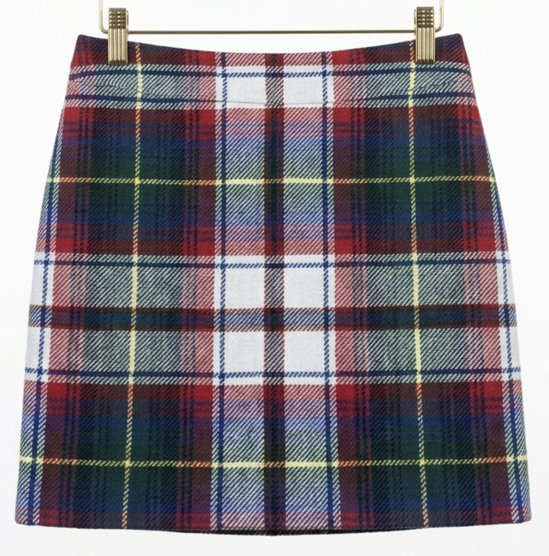 Falda Escosesa Weir Modern Tartan 60% Lana Años 90's J.CREW (M)  TRUE VINTAGE  2