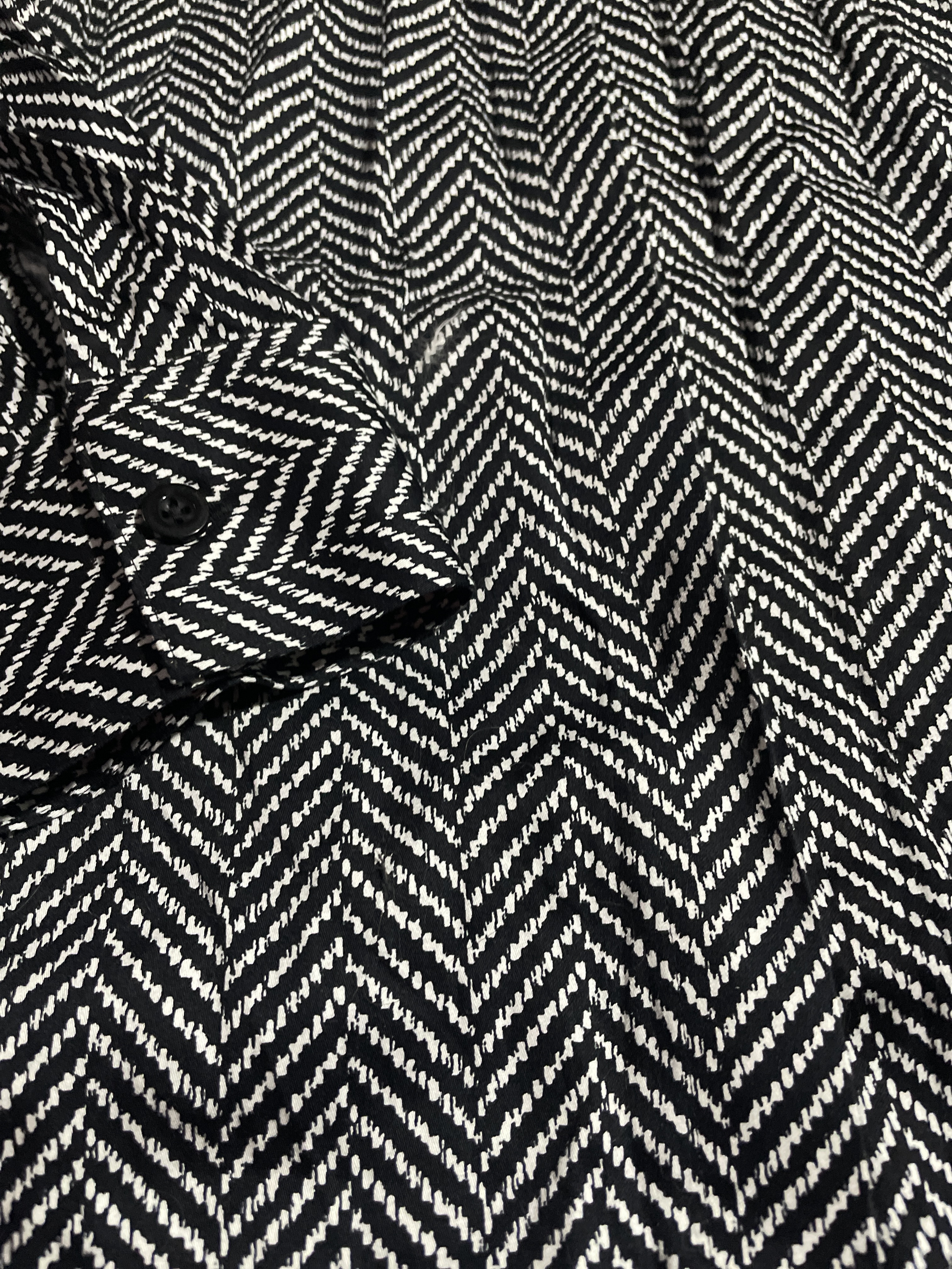 Blusa Manga Larga Zig Zag Chevrón Wrinkle Free CHICO'S (S) SHOWROOM  2