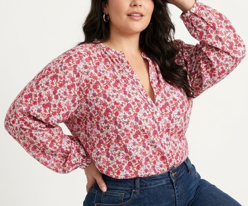 Blusa Camisera Floreada UNIVERSAL THREAD (XXL) NUEVO CON ETIQUETAS 2