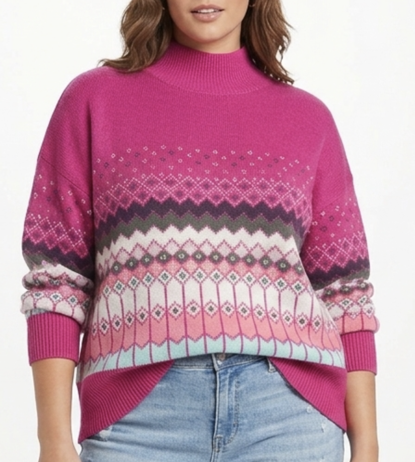 Suéter Cuello Alto Alpino Oversized CROWN & IVY (XL) NUEVO CON ETIQUETAS 1