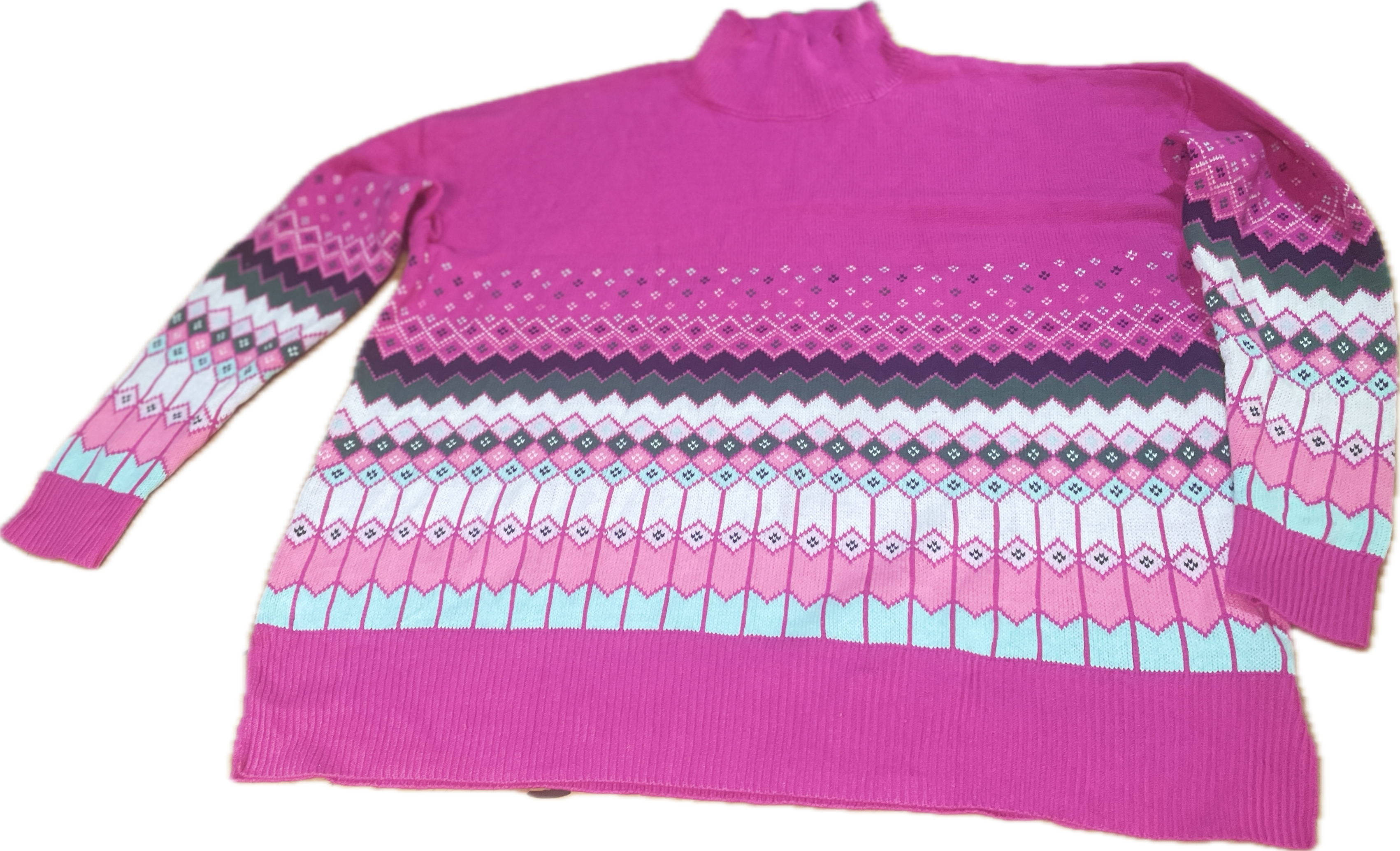 Suéter Cuello Alto Alpino Oversized CROWN & IVY (XL) NUEVO CON ETIQUETAS 6