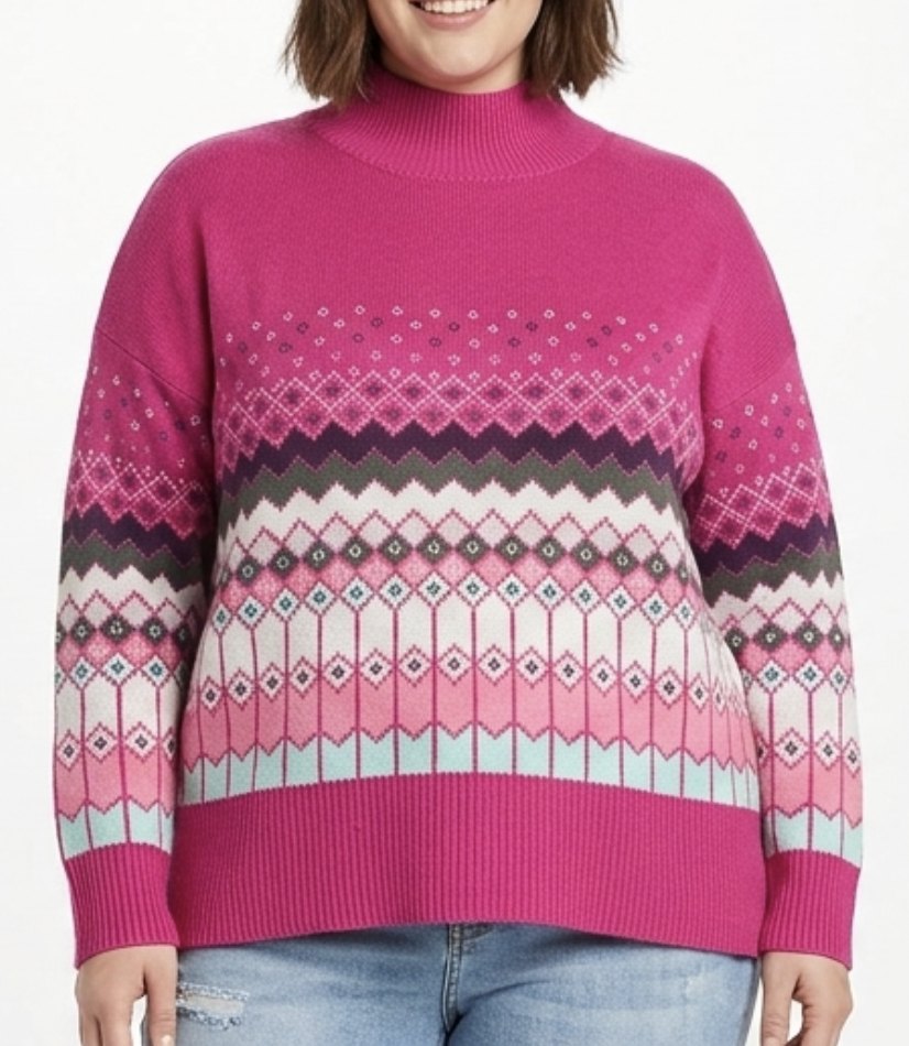 Suéter Cuello Alto Alpino Oversized CROWN & IVY (XL) NUEVO CON ETIQUETAS 4