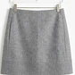 Falda 80% Lana Bolsillos Frontales Gris Melange J.CREW (M-L) SHOWROOM - Miniatura 3