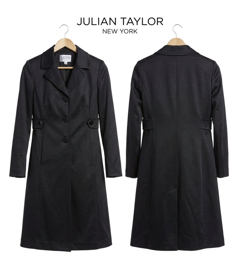 Abrigo Trench Algodonado Ligero JULIAN TAYLOR (S) NUEVO CON ETIQUETAS 2