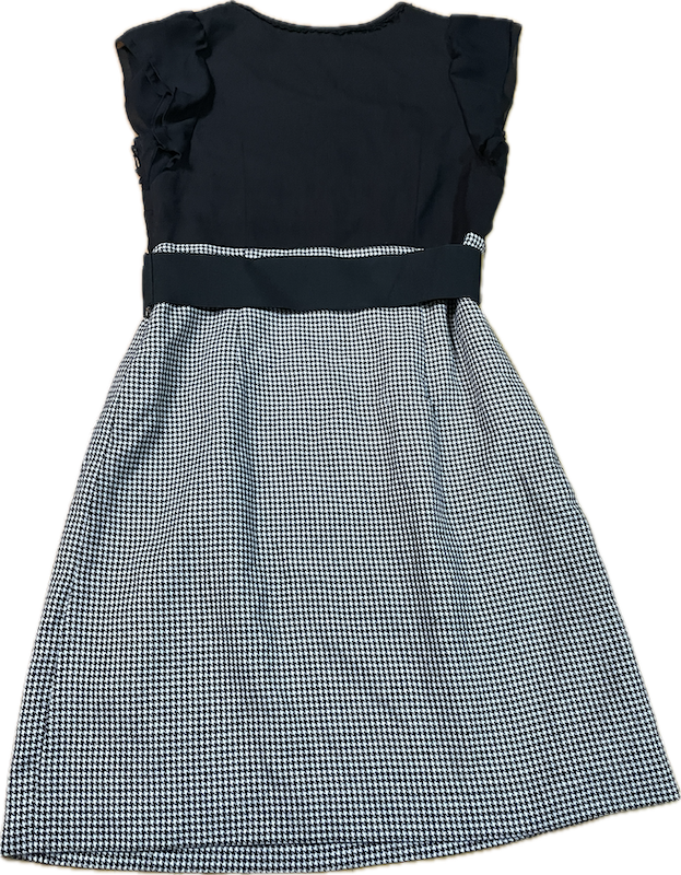 Vestido Estilo Cute/Kawaii Elegante Pata de Gallo Cinturón DELLA LUCE JAPAN (S-M) NUEVO 6