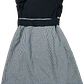 Vestido Estilo Cute/Kawaii Elegante Pata de Gallo Cinturón DELLA LUCE JAPAN (S-M) NUEVO - thumbnail 6