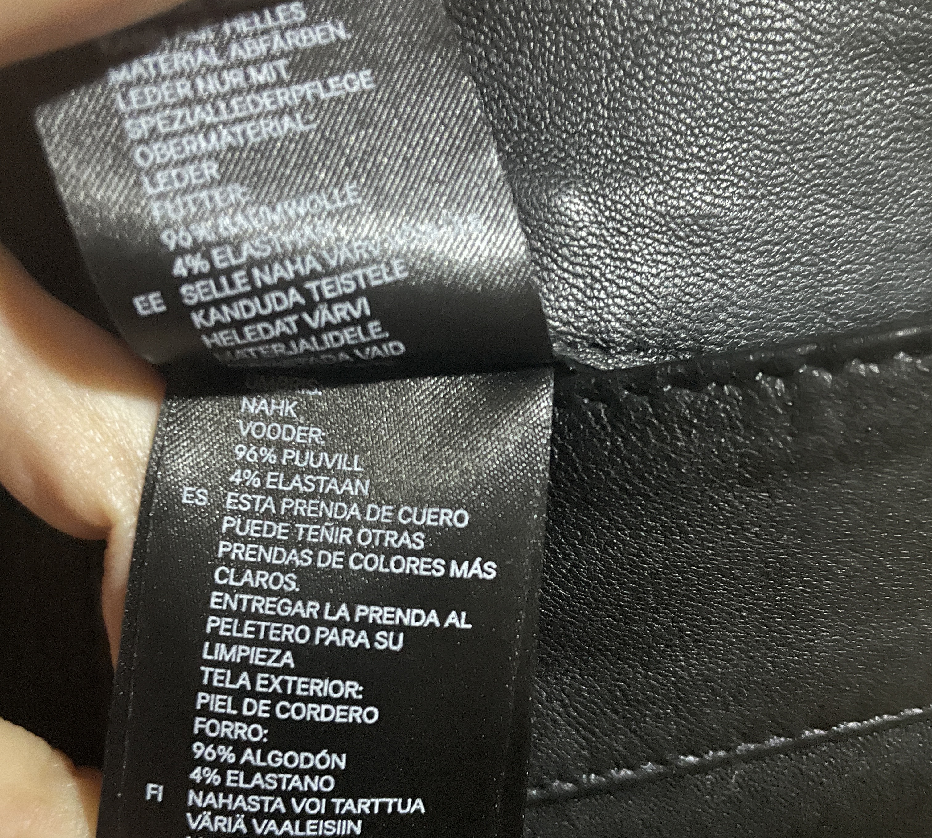 Pantalón Skinny 100% Cuero Cordero H&M PREMIUM SELECTION (XS) SHOWROOM 4