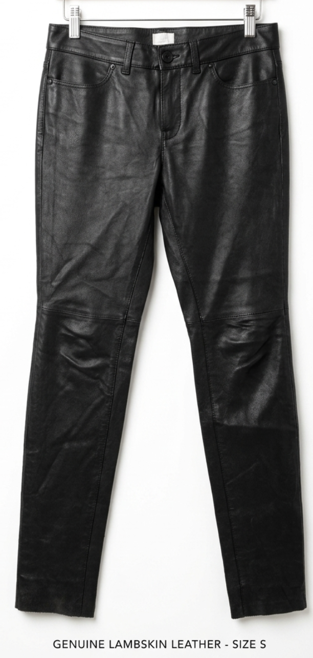 Pantalón Skinny 100% Cuero Cordero H&M PREMIUM SELECTION (XS) SHOWROOM 5